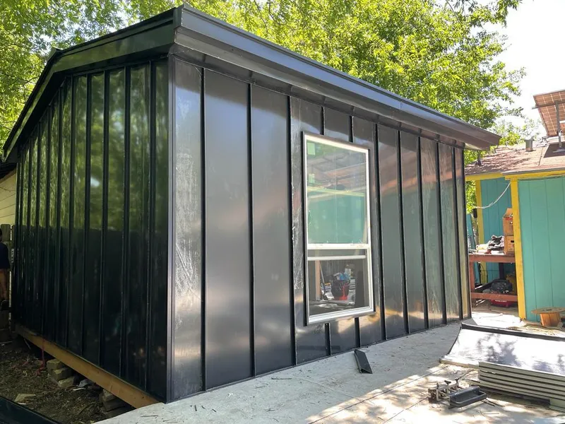 Black standing seam metal wall panels for Roof Inspection in Roseburg